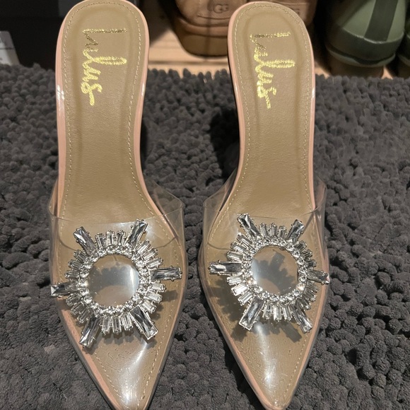 Lulus Silver Holographic Pointed Toe Heels - Picture 4 of 6